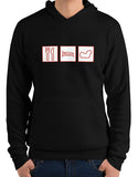 Car shirts premium hoodie eat sleep race track black