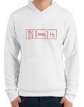car shirts premium hoodie eat sleep shift white