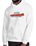 cartoon 1959 caddy car shirts hoodies hoodie red on white