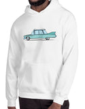 cartoon 1959 caddy car shirts hoodies hoodie teal on white