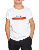 cartoon 1959 caddy car shirts hoodies kids red on white