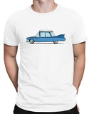 cartoon 1959 caddy car shirts hoodies mens blue on white