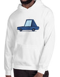 cartoon fastback pony car t shirts hoodies hoodie blue on white