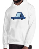 cartoon fastback pony car t shirts hoodies hoodie blue on white