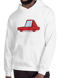 cartoon fastback pony car t shirts hoodies hoodie red on white