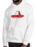 cartoon notchback pony car shirts hoodies hoodie white