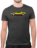 classic car shirts de tomaso pantera t shirt mens asphalt