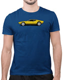 classic car shirts de tomaso pantera t shirt mens blue