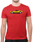 classic car shirts de tomaso pantera t shirt mens red