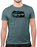 classic car t shirts vette grand sport race car mens t shirt car shirts heather slate