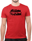 classic car t shirts vette grand sport race car mens t shirt car shirts red