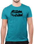 classic car t shirts vette grand sport race car mens t shirt car shirts teal