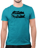 classic car t shirts vette grand sport race car mens t shirt car shirts teal