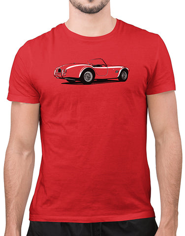 cobra t shirt classic car t shirts mens red