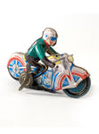 collectible toys 1950s wind up motorcycle racer japanese tin litho toy