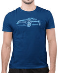 convertible bimmer german mens car shirt cool blue