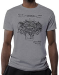 cross ram engine car shirts muscle car shirts heather gray