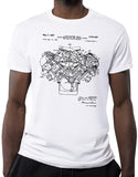 cross ram engine car shirts muscle car shirts mens white