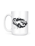 csx splatter race car mug front web