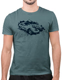 csx splatter race car shirt mens car shirts heather slate