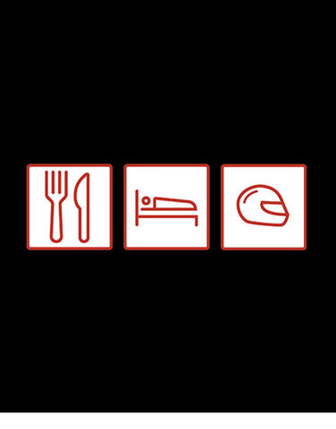 eat sleep race helmet t shirts hoodies