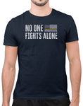 first responder shirts no one fights alone shirt dispatch navy