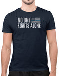first responder shirts no one fights alone shirt ems navy