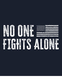 first responder shirts no one fights alone shirt flat