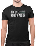 first responder shirts no one fights alone shirt military black