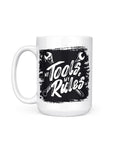 funny coffee mug my tools my rules mechanic mug front