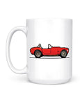 funny coffee mugs 8 bit csx snake race car coffee mug front