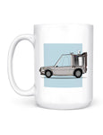 funny coffee mugs doc brown time machine front