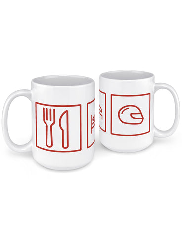 funny coffee mugs eat sleep race helmet front back