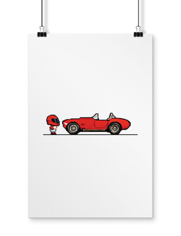 gaming posters 8 bit csx snake car art