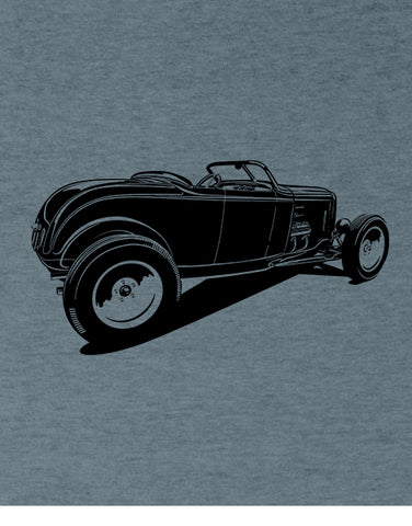 hot rod 1932 roadster high boy t shirt rat rod shirt
