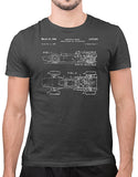 i crave cars 1968 race car patent t shirt asphalt