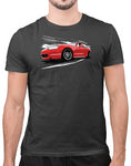 jdm shirts car shirts red on gray racing shirts