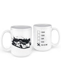 jim hall chaparral can am race car mug front back