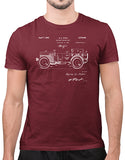 military t shirts 1942 willys military army vehicle patent t shirt cardinal