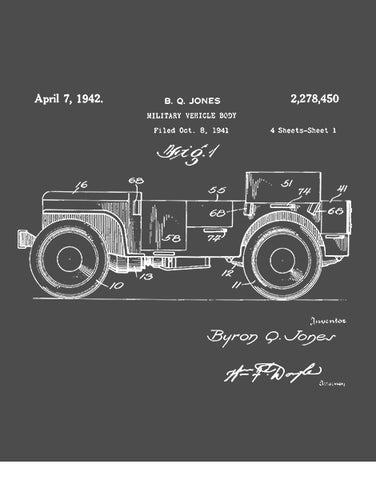 military t shirts 1942 willys military army vehicle patent t shirt flat
