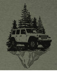 mountains off roading t shirts hoodies mens heather olive car shirts flat
