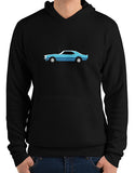 muscle car shirts 1968 ss396 bumble bee stripe black premium hoodie
