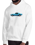 muscle car shirts hoodie blue 1968 ss396 bumble bee stripe white