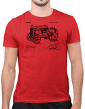 off road shirts mens tractor patent t shirts mens red