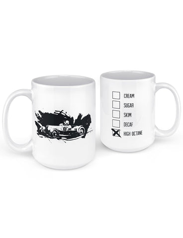 old race car mug gifts for car lovers