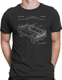 pedal car patent drawing t shirt graphic tee mens asphalt