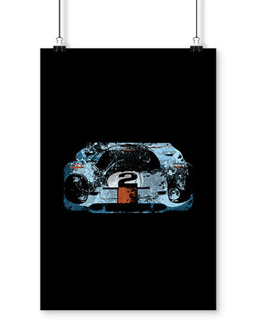 Porsche 917 Gulf Race Car Art