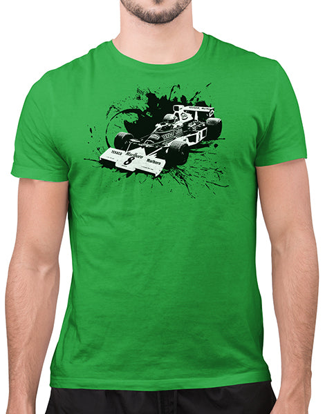 Tシャツ・カットソー COVERNAT Racing Car T-Shirt Light Green McLaren Indy Race Car Shirt | I Crave Cars