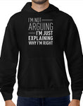 sarcastic t shirt im not arguing im just explaining why im right funny t shirt mechanic shirt hoodie