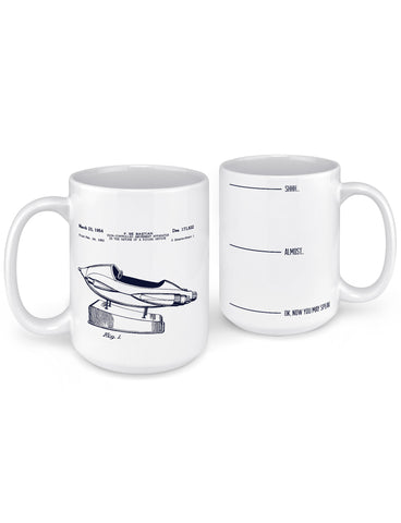 unique coffee mugs 1952 coin rocket amusement ride patent front back